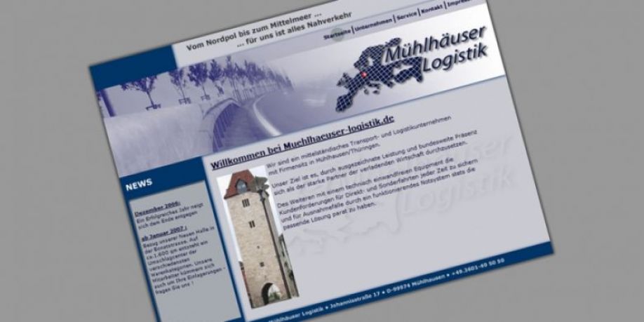Webseite Mühlhäuser Logistik