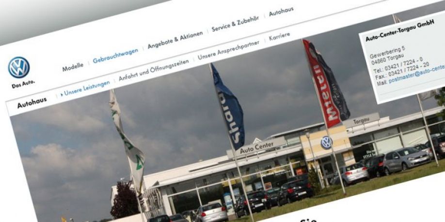 Relaunch - Website VW Vertragswerkstatt Auto-Center-Torgau